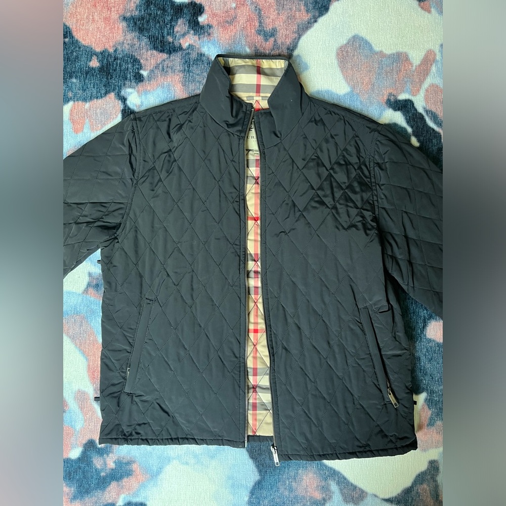 Burberry Men's Black 3-in-1 Rain Trench and Quilted Jacket, Large
